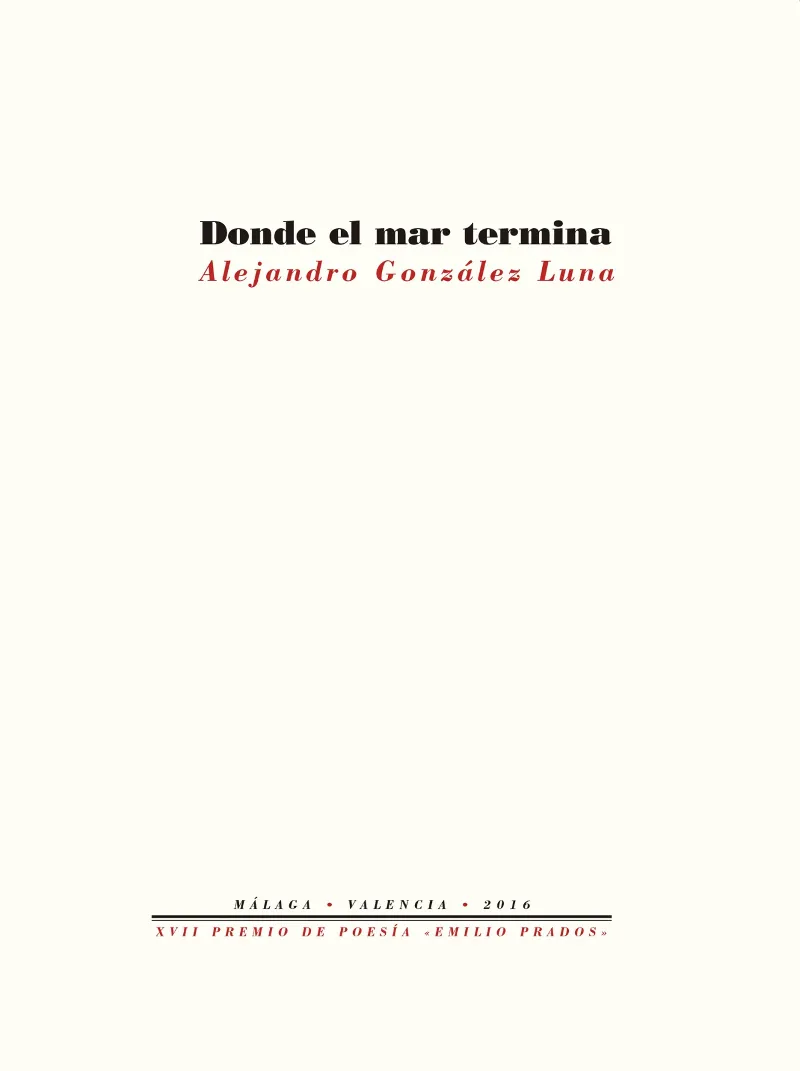 Donde el mar termina