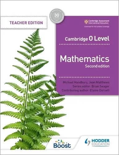 CAMBRIDGE O LEVEL MATHEMATICS SECOND EDITION BOOST EBOOK: TEACHER EDITION-DIGITAL
