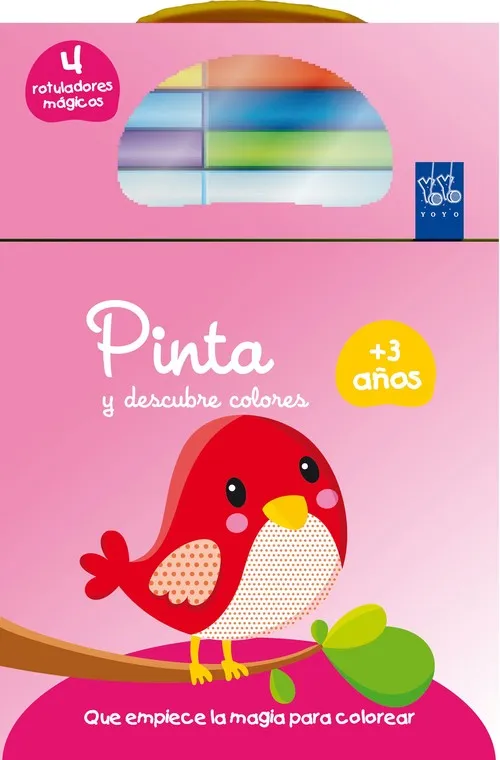 Pinta y descubre colores +3. Pájaro