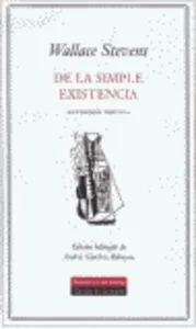 De la simple existencia