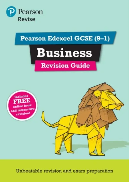 PEARSON REVISE EDEXCEL GCSE BUSINESS: REVISION GUIDE INCL. ONLINE REVISION AND QUIZZES - FOR 2025 AND 2026 EXAMS