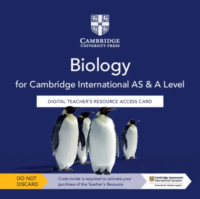 CAMBRIDGE INTERNATIONAL AS & A LEVEL BIOLOGY DIGITAL TEACHER'S RESOURCE ACCESS CARD-DIGITAL