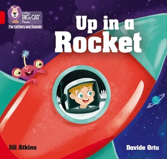 UP IN A ROCKET (SET 1)-FICTION-RED - BAND 2A