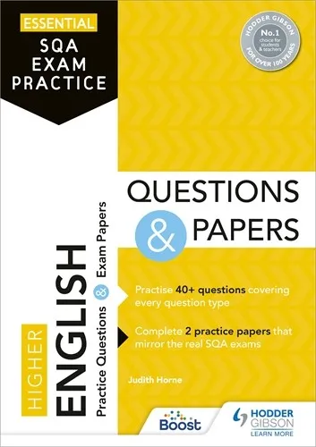 ESSENTIAL SQA EXAM PRACTICE: HIGHER ENGLISH QUESTIONS AND PAPERS-DIGITAL