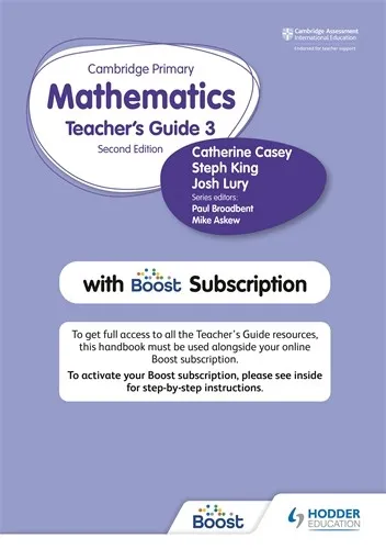 CAMBRIDGE PRIMARY MATHEMATICS TEACHER'S GUIDE STAGE 3 WITH BOOST SUBSCRIPTION
