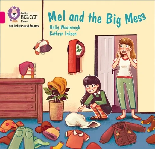 MEL AND THE BIG MESS (SET 4)-FICTION-PINK - BAND1B