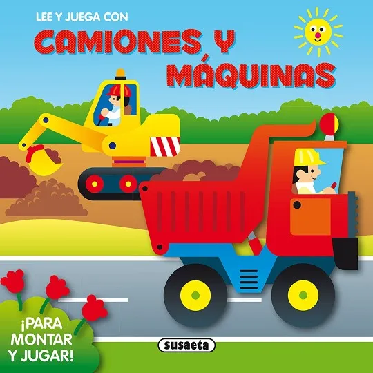 Lee y juega con camiones y máquinas ¡Para montar y jugar!