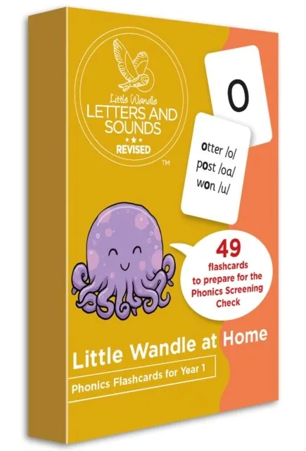 LITTLE WANDLE AT HOME PHONICS FLASHCARDS FOR YEAR 1: PHASE 5 -LITTLE WANDLE AT HOME
