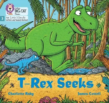 T-REX SEEKS (BLENDING PRACTICE) (SET 1)-FICTION PHASE 3