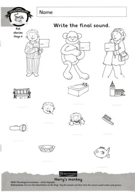 STORYWORLDS YEAR 1/P2 STAGE 6, ANIMAL WORLD, WORKBOOK (8 PACK)