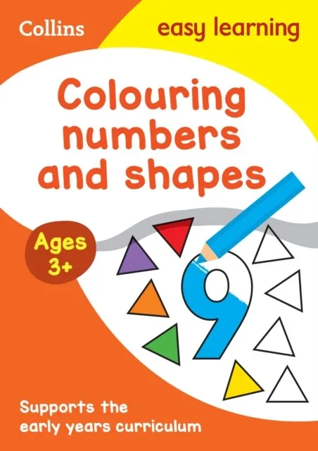 COLOURING NUMBERS AND SHAPES AGE 3+