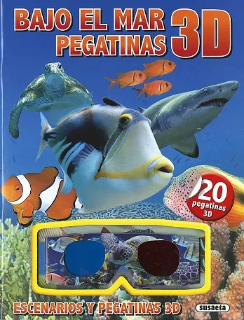 Bajo el mar pegatinas 3D