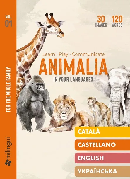 VOCABULARY CARDS ANIMALIA (CAT-CAST-UKR-ENG)