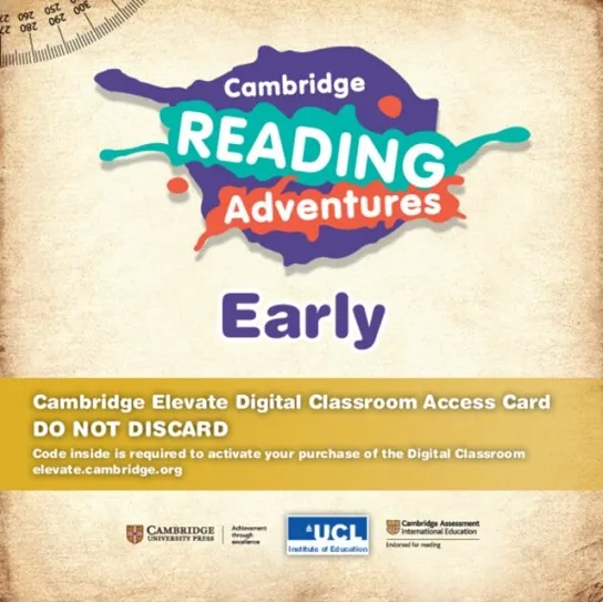 CAMBRIDGE READING ADVENTURES PINK A TO BLUE BANDS EARLY DIGITAL CLASSROOM ACCESS CARD (1 YEAR SITE LICENCE) -DIGITAL