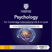 CAMBRIDGE INTERNATIONAL AS & A LEVEL PSYCHOLOGY DIGITAL TEACHER'S RESOURCE ACCESS CARD-DIGITAL