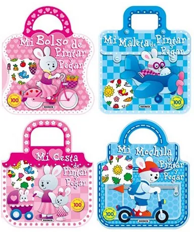 Pinta y decora con pegatinas (4 títulos)