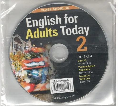 BURLINGTONENGLISH FOR ADULTS TODAY 2 CLASS AUDIO CD