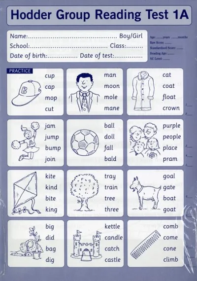 HODDER GROUP READING TESTS (HGRT) II: TEST 1, FORM A PK10