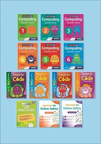 SWITCHED ON COMPUTING THIRD EDITION COMPLETE PACK WITH ICT IN THE EARLY YEARS, SWITCHED ON ONLINE