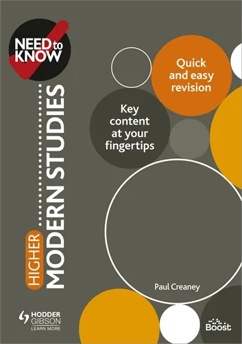 NEED TO KNOW: HIGHER MODERN STUDIES-DIGITAL