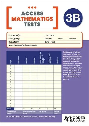 NEW ACCESS MATHEMATICS TEST (AMT) 3B, PK10