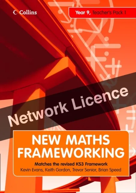 COLLINS MATHS FRAMEWORKING YEAR 9 TEACHER'S GUIDE BOOK 1 (LEVELS 4–5): NETWORK LICENCE (DOWNLOAD 2ND EDITION) *DIGITAL*