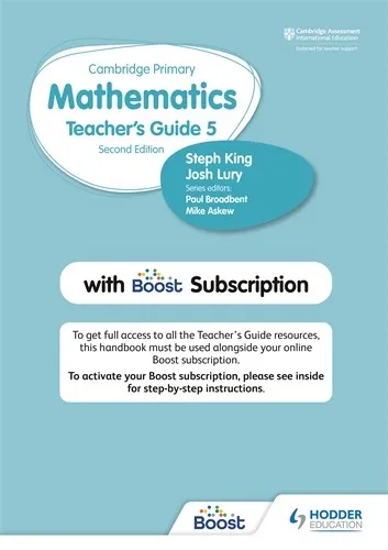 CAMBRIDGE PRIMARY MATHEMATICS TEACHER'S GUIDE STAGE 5 WITH BOOST SUBSCRIPTION