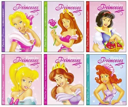 Pinta les princeses (6 títols)