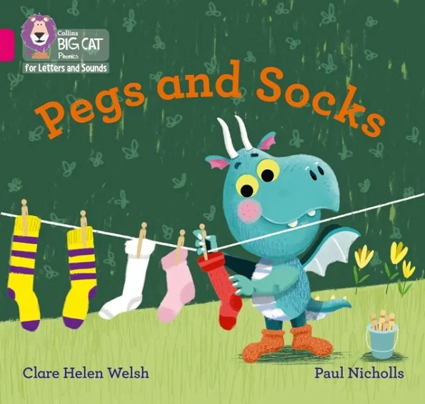 PEGS AND SOCKS (SET 3) -FICTION-PINK - BAND1B