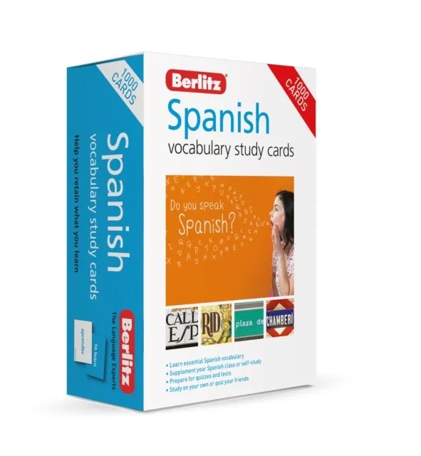 BERLITZ SPANISH STUDY CARDS (LANGUAGE FLASH CARDS)