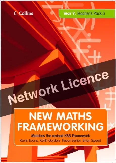 COLLINS MATHS FRAMEWORKING YEAR 9 TEACHER'S GUIDE BOOK 3 (LEVELS 6–8): NETWORK LICENCE (DOWNLOAD 2ND EDITION) *DIGITAL*