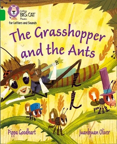 THE GRASSHOPPER AND THE ANTS (SET 2)-FICTION-GREEN - BAND 5