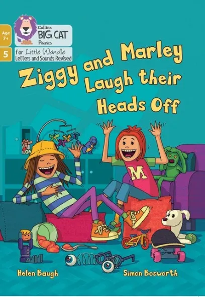 ZIGGY AND MARLEY LAUGH THEIR HEADS OFF (PHASE 5 SET 4)-FICTION-7+ READERS