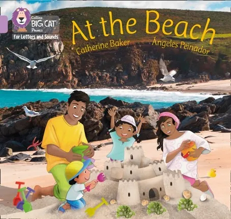 AT THE BEACH (SET 4) -NON-FICTION-LILAC - BAND 0