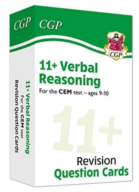11+ CEM REVISION QUESTION CARDS: VERBAL REASONING - AGES 9-10