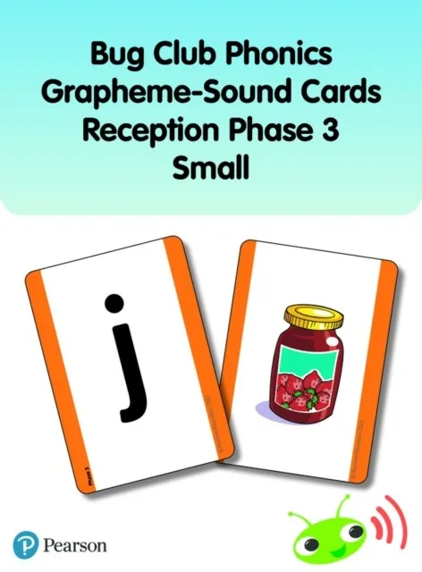 BUG CLUB PHONICS GRAPHEME-SOUND CARDS RECEPTION PHASE 3 (SMALL)