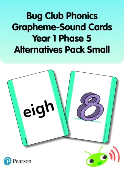 BUG CLUB PHONICS GRAPHEME-SOUND CARDS YEAR 1 PHASE 5 ALTERNATIVES PACK (SMALL)