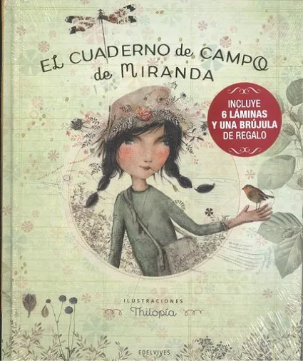 Pack El cuaderno de campo de Miranda (libro + brújula con silbato)