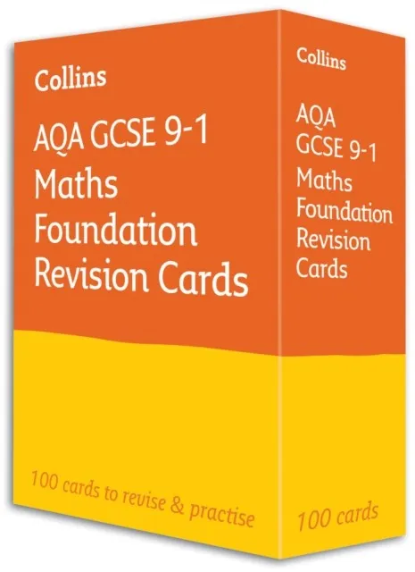 AQA GCSE 9-1 MATHS FOUNDATION REVISION CARDS