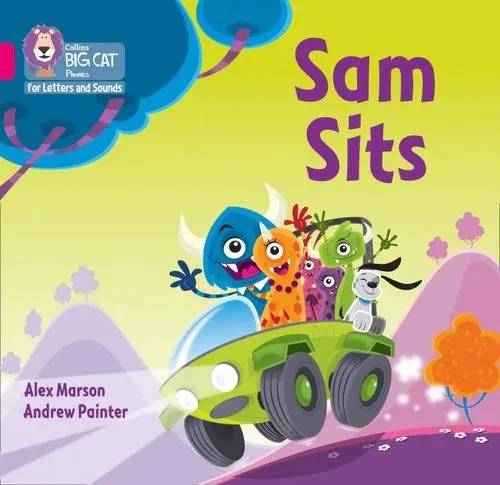 SAM SITS (SET 5) -FICTION-PINK - BAND 1A