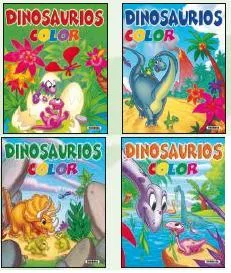 Dinosaurios color (4 títulos)