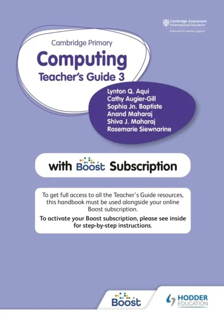 CAMBRIDGE PRIMARY COMPUTING TEACHER'S GUIDE STAGE 3 WITH BOOST SUBSCRIPTION