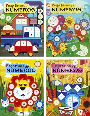 Pegatinas de números (4 títulos)