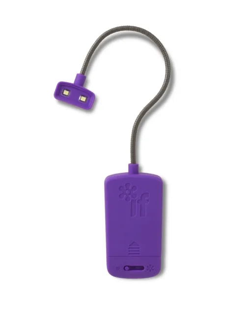 LAMPARA LECTURA FLEXIBLE MORADA