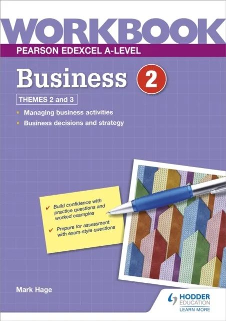 PEARSON EDEXCEL A-LEVEL BUSINESS WORKBOOK 2