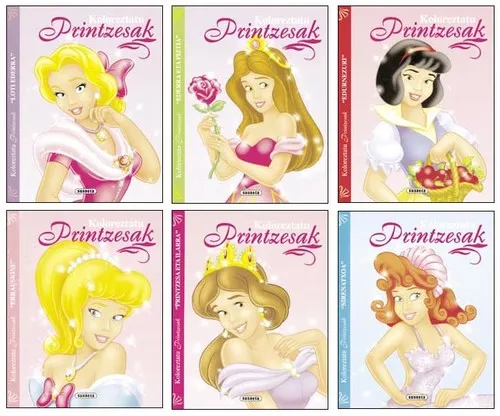 Koloreztatu printzesak (6 titulu)