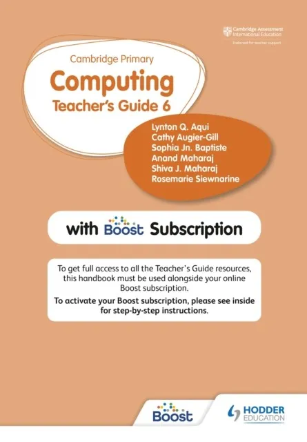 CAMBRIDGE PRIMARY COMPUTING TEACHER'S GUIDE STAGE 6 WITH BOOST SUBSCRIPTION
