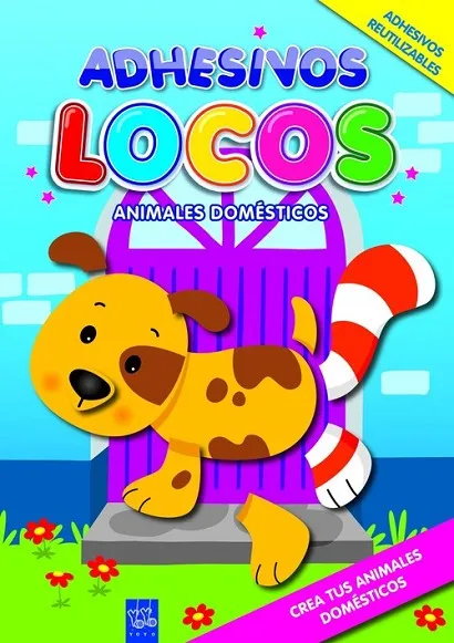 Adhesivos locos. Animales domésticos