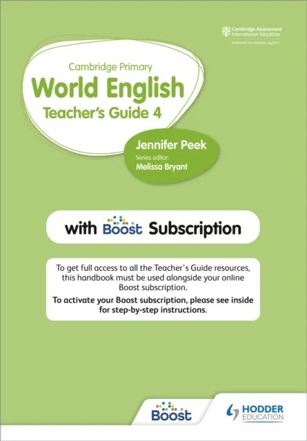 CAMBRIDGE PRIMARY WORLD ENGLISH TEACHER'S GUIDE STAGE 4 WITH BOOST SUBSCRIPTION