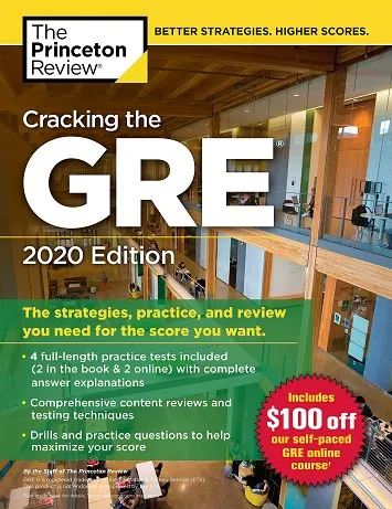 GRE CRACKING THE, WITH 4 PRACTICE TESTS 2020 EDITIO